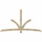 Ekena Millwork Davenport Rough Sawn Timber Gable Bracket, Douglas Fir, 96"W x 52"H x 4"D x 4"F, 13/12 Pitch GBW096X52X0404DAV00RDF - alternate 1